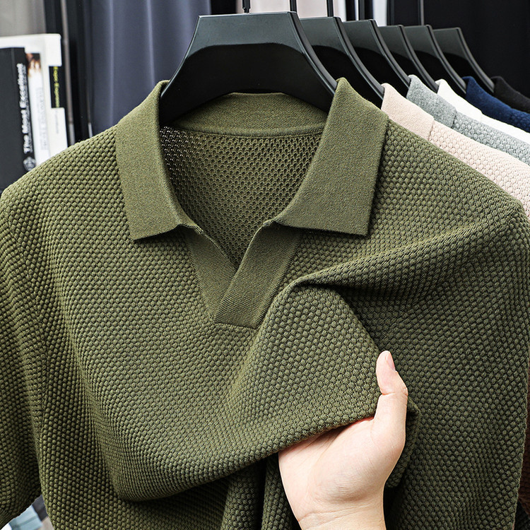 Solid Color Men's Pineapple Seagull Casual Short Sleeve - Image 9