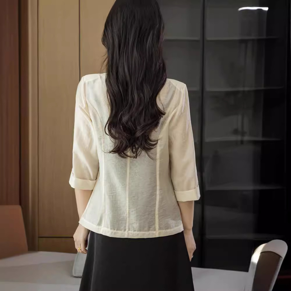 Summer Tencel Women's Suit Jacket - Image 7