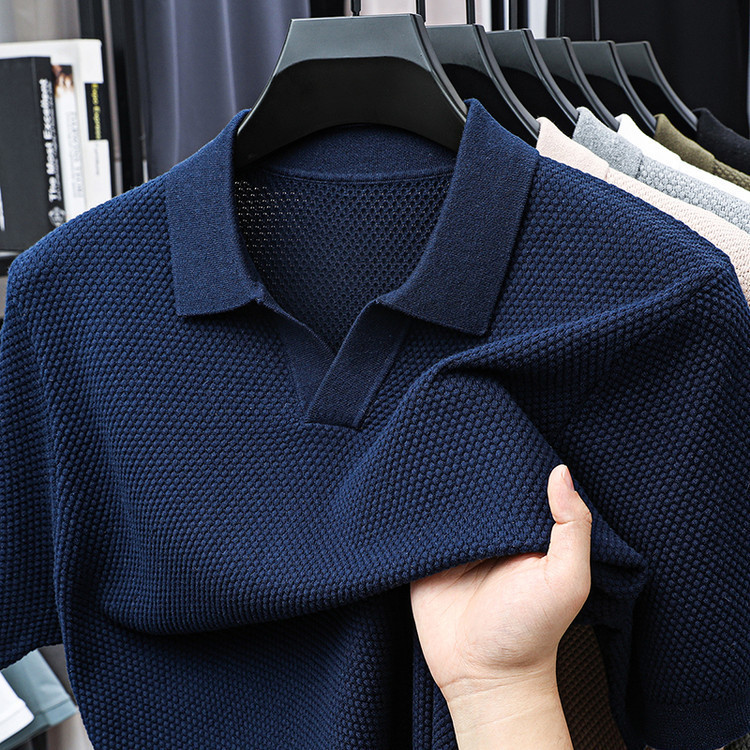 Solid Color Men's Pineapple Seagull Casual Short Sleeve - Image 3