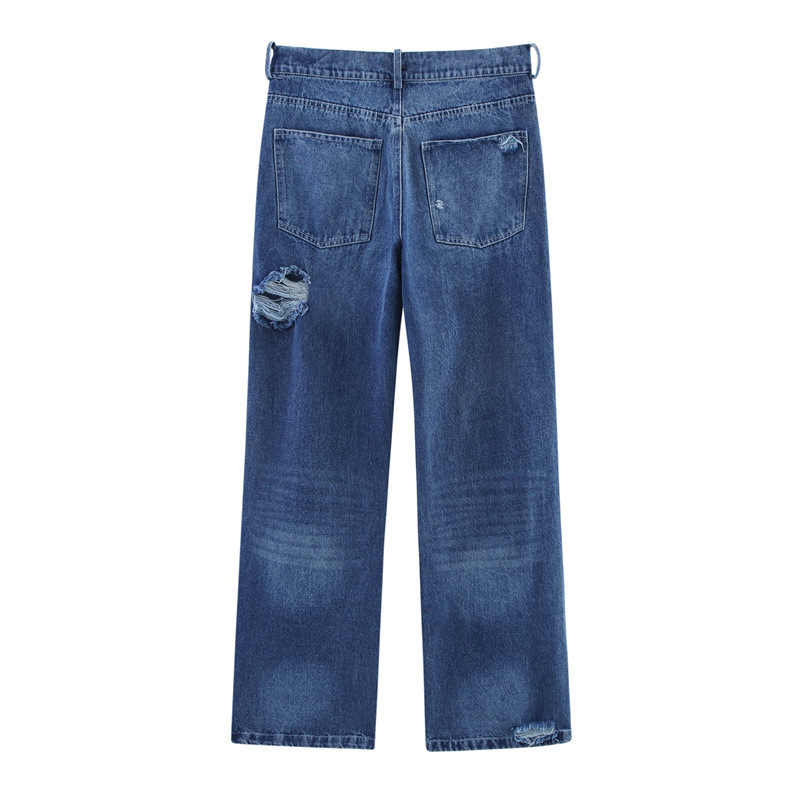 Women's Fashion Leisure Ripped Jeans - Image 2