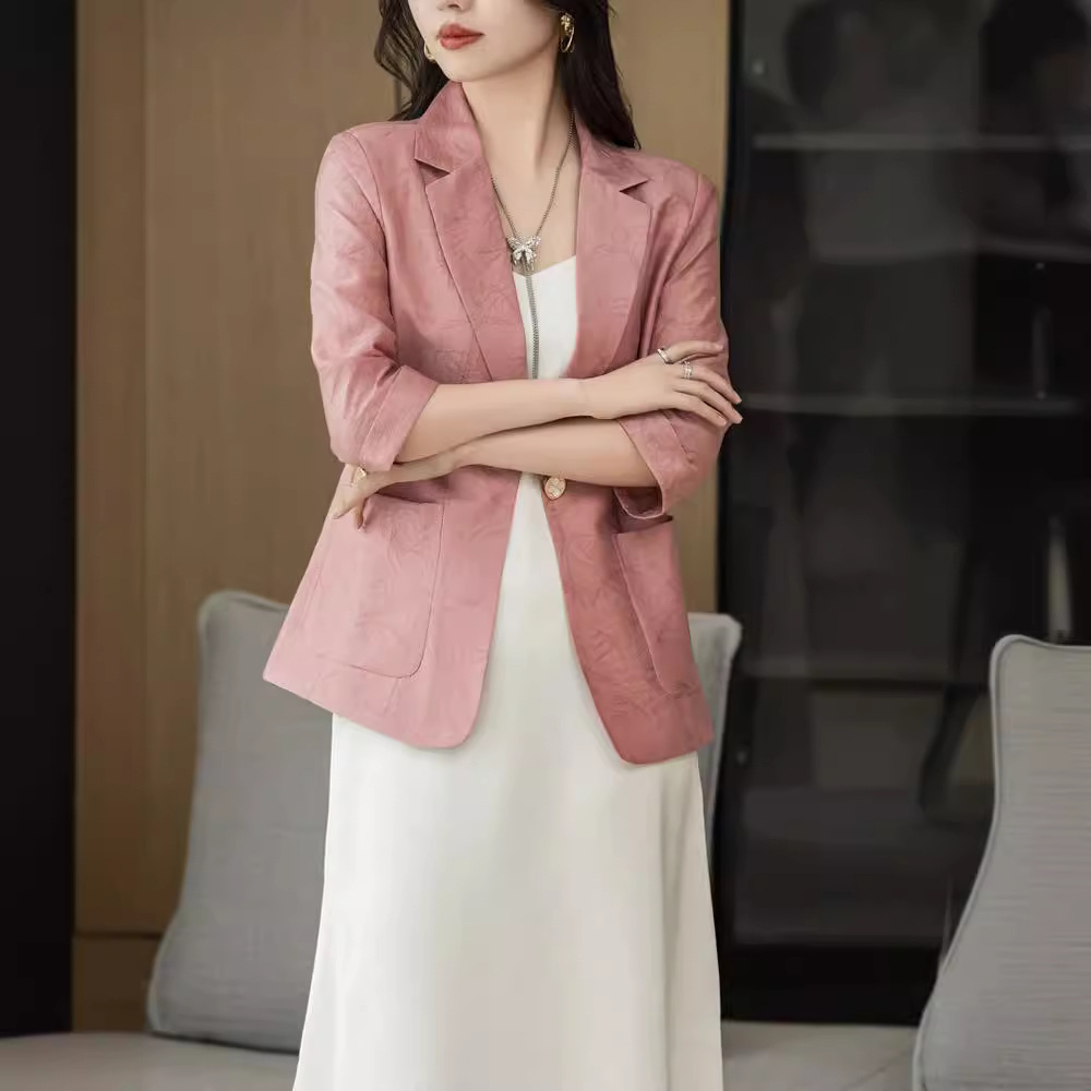 Summer Tencel Women's Suit Jacket - Image 6