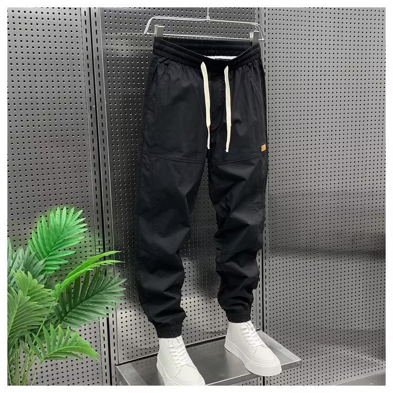 Japanese-style Retro Spring And Autumn Workwear Ankle Length Jogger Pants - Image 4