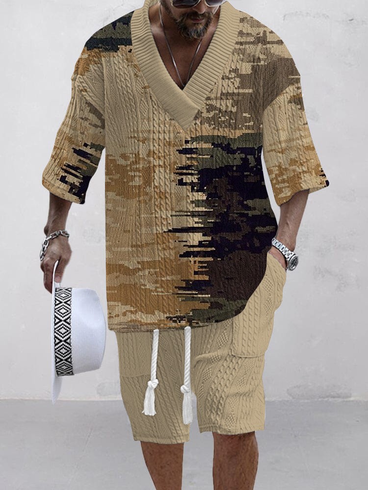 Men's Fashionable Jacquard Suit - Image 6