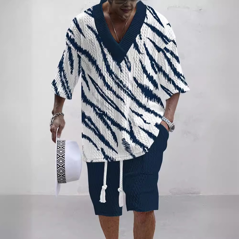 Men's Fashionable Jacquard Suit - Image 10