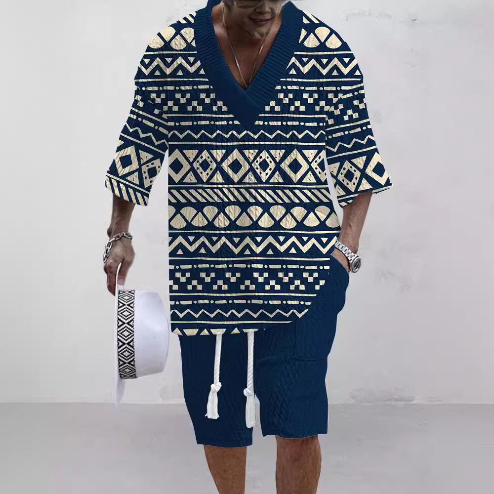 Men's Fashionable Jacquard Suit - Image 5