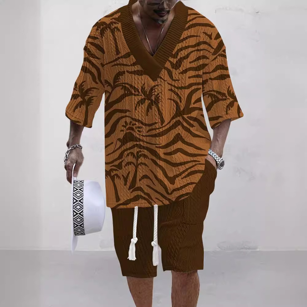 Men's Fashionable Jacquard Suit - Image 7